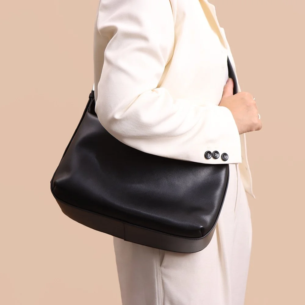 Women's Luxury Genuine Leather Tote Bag - Crossbody & Shoulder Bag