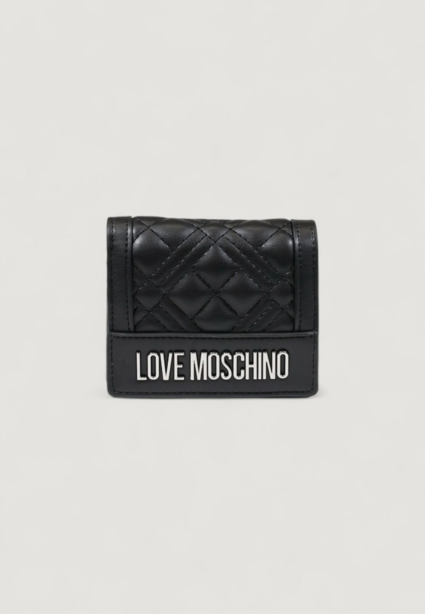 Love Moschino Women's Black Wallet with Clip Closure