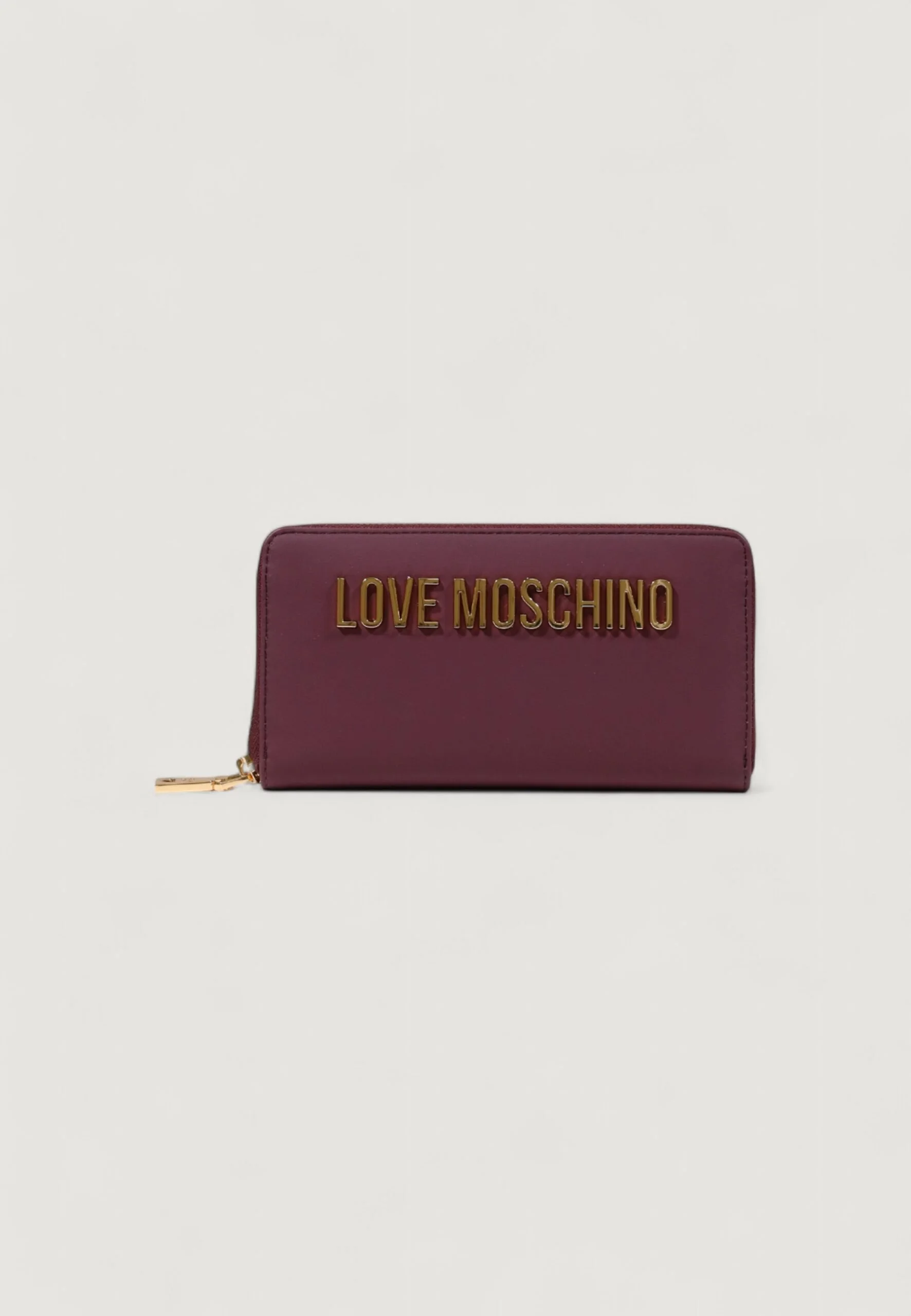 Love Moschino Women's Bordeaux Zip Wallet - Stylish & Practical