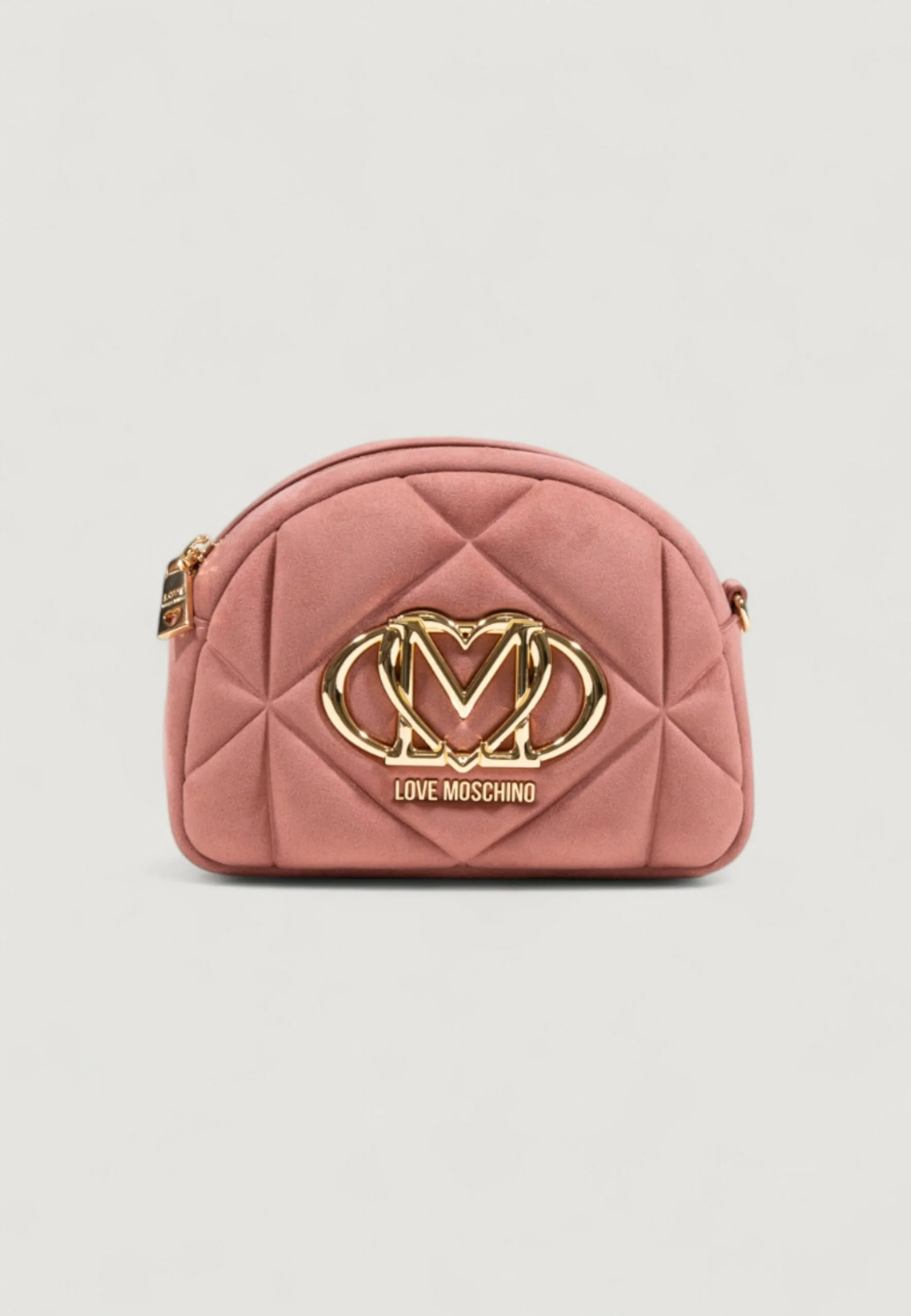 Love Moschino Pink Suede Shoulder Bag for Women