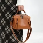 Luxury Genuine Leather Women's Shoulder & Crossbody Handbag