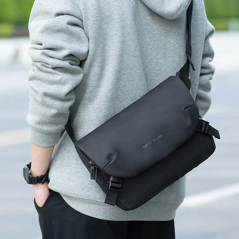 Lightweight Waterproof Crossbody Bag for Men - Stylish Portable Messenger