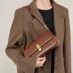 Vintage Genuine Leather Underarm Shoulder & Crossbody Bag for Women