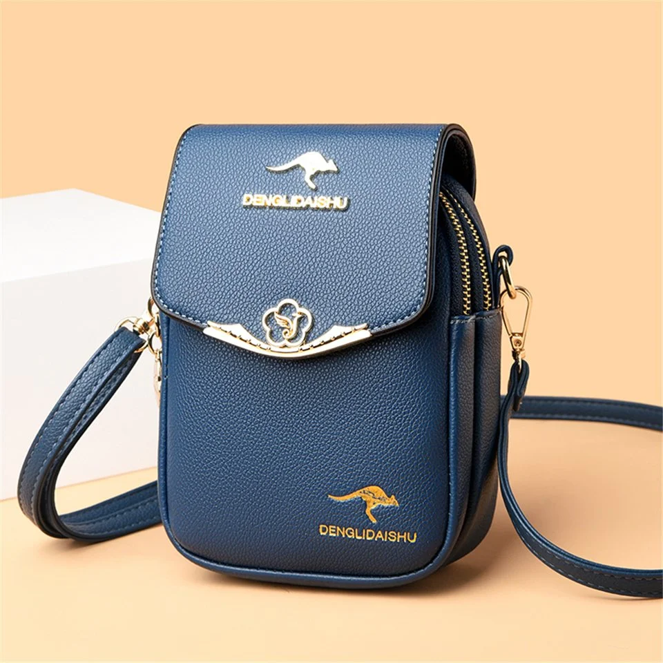 Mini Leather Crossbody Phone Bag for Women