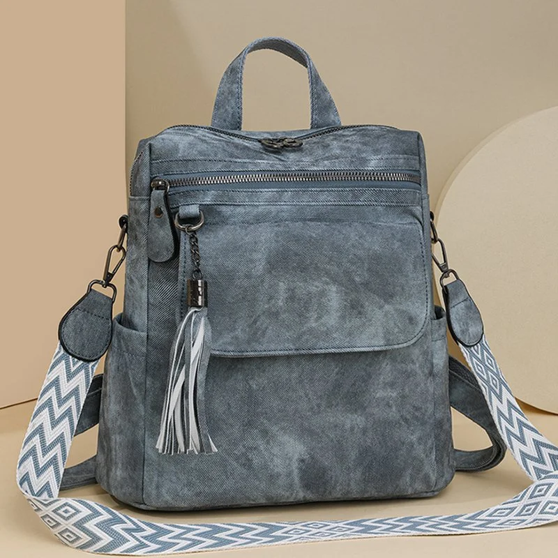 Women’s Fashion Leather Backpack – Large Travel & School Daypack