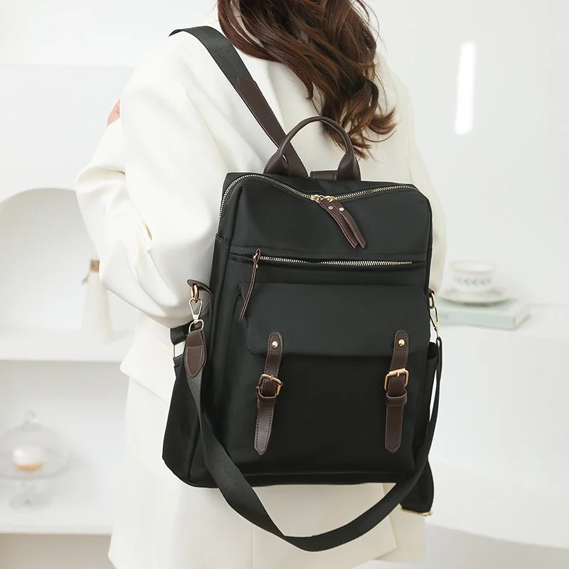 Women’s Waterproof Nylon Fashion Backpack Purse – Large Capacity Shoulder Bag