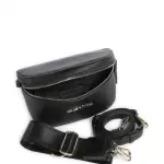 Valentino Women's Black Shoulder Bag with Zip - Elegant Polyurethane Purse