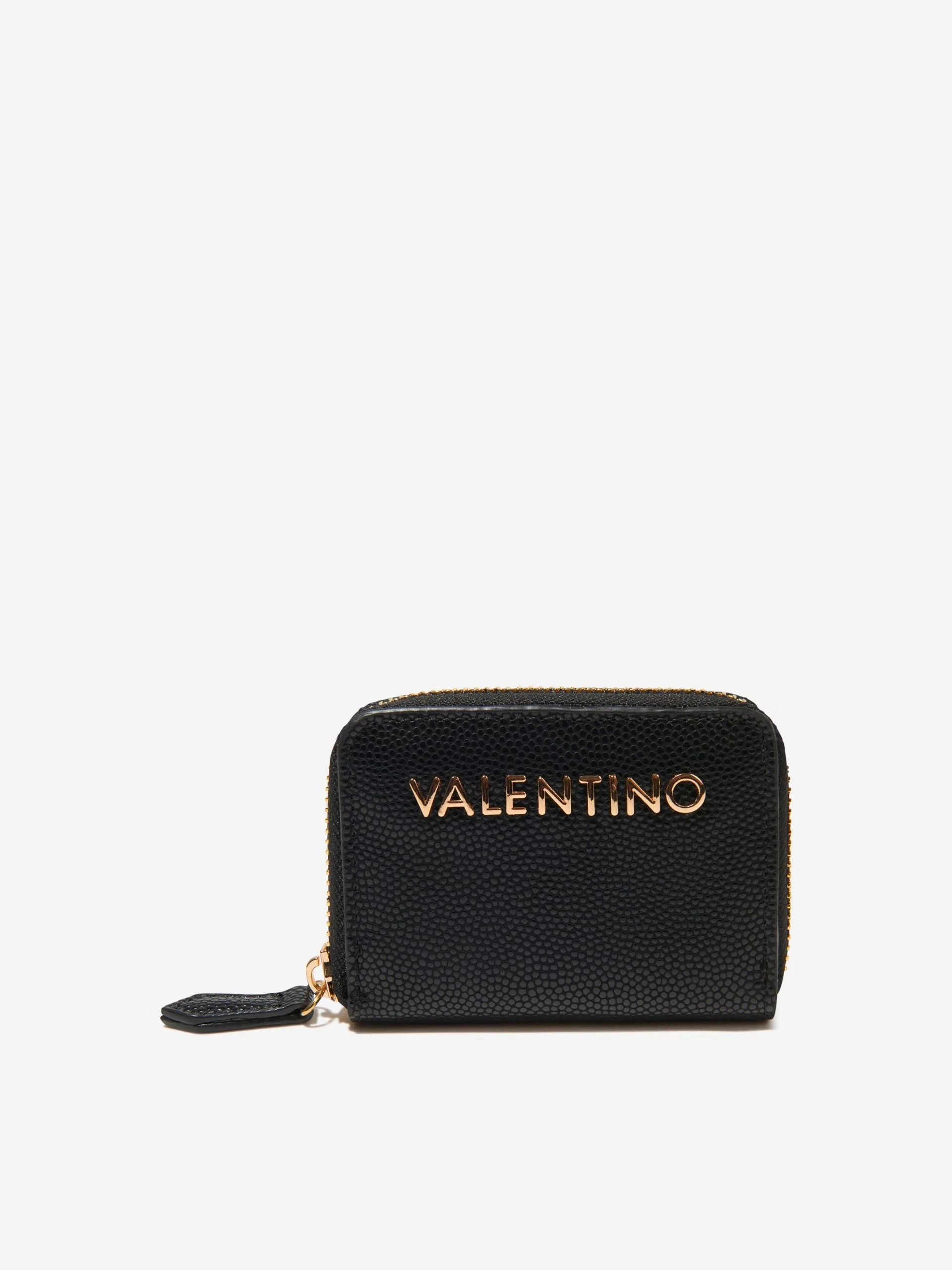 Valentino Women’s Black Zip Wallet – Elegant Small Designer Purse