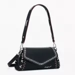 Desigual Black Handbag & Shoulder Bag – Stylish Dual-Carry PU Bag
