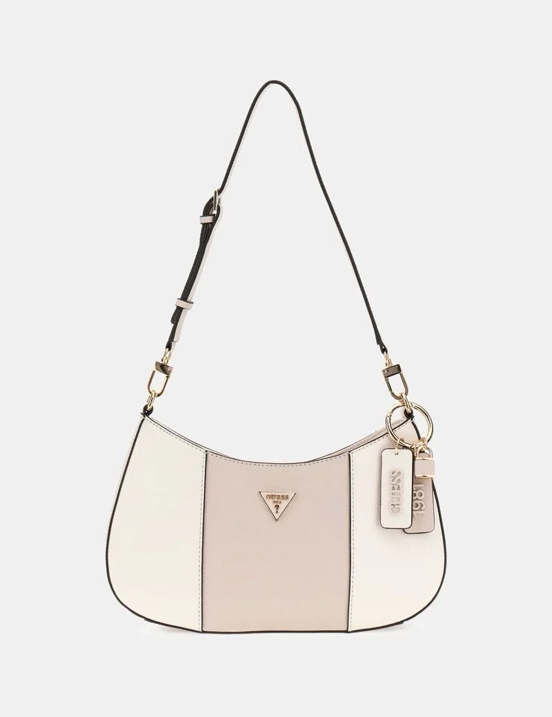 Guess Women’s White Zip Shoulder Bag