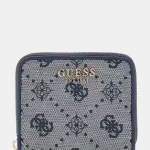 Guess Women’s Blue Printed Zip Wallet