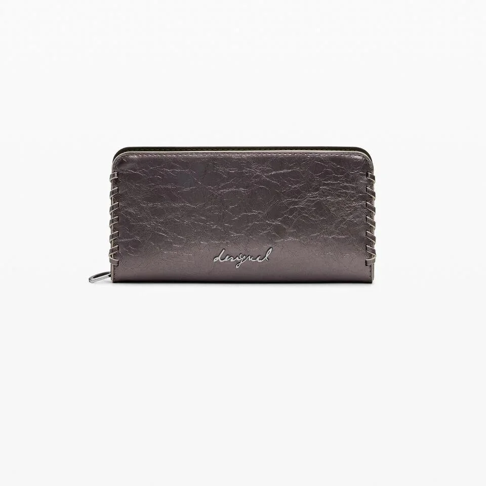 Desigual Women’s Brown Fall/Winter Wallet with Hook Button