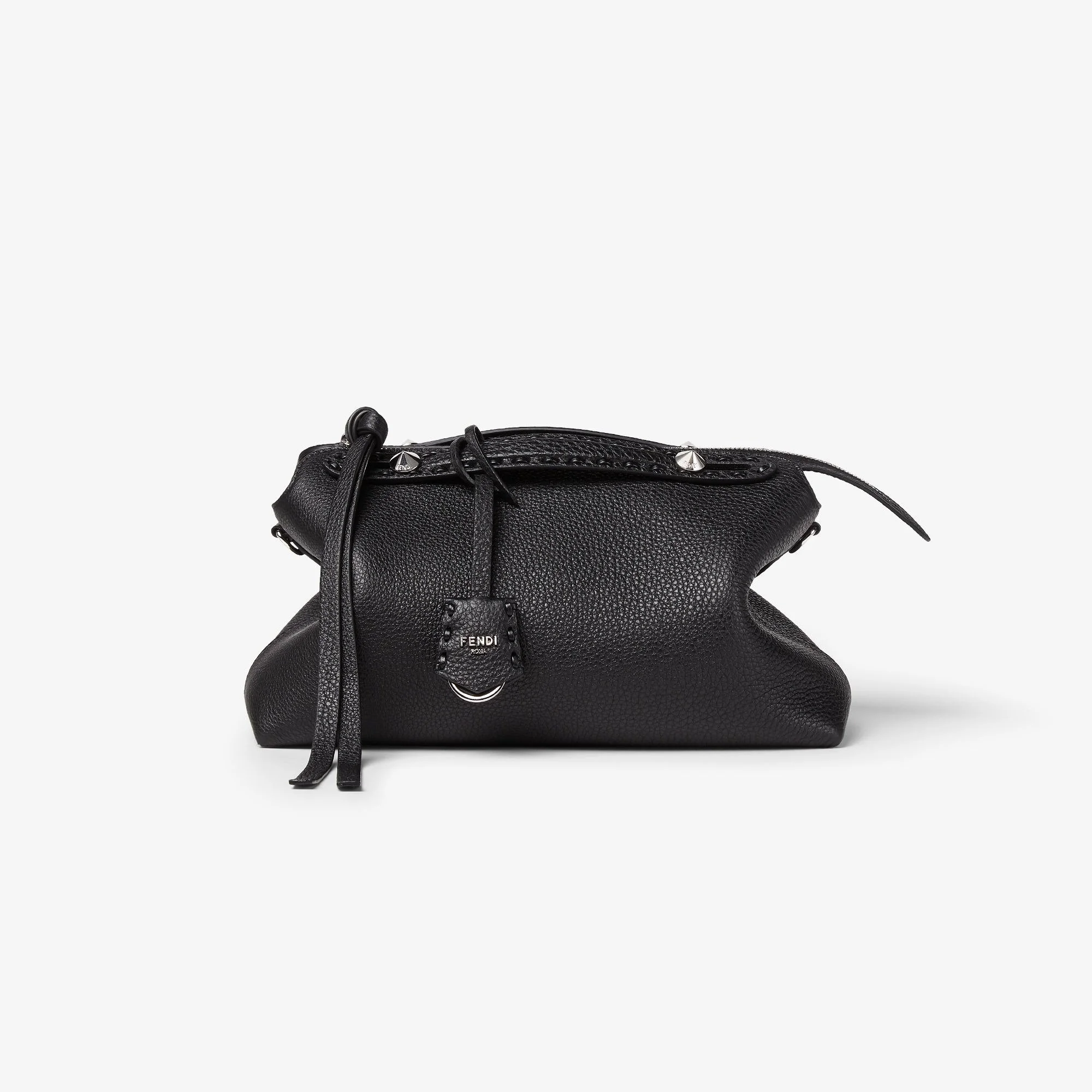 Fendi By The Way Selleria Medium Black Leather Handbag