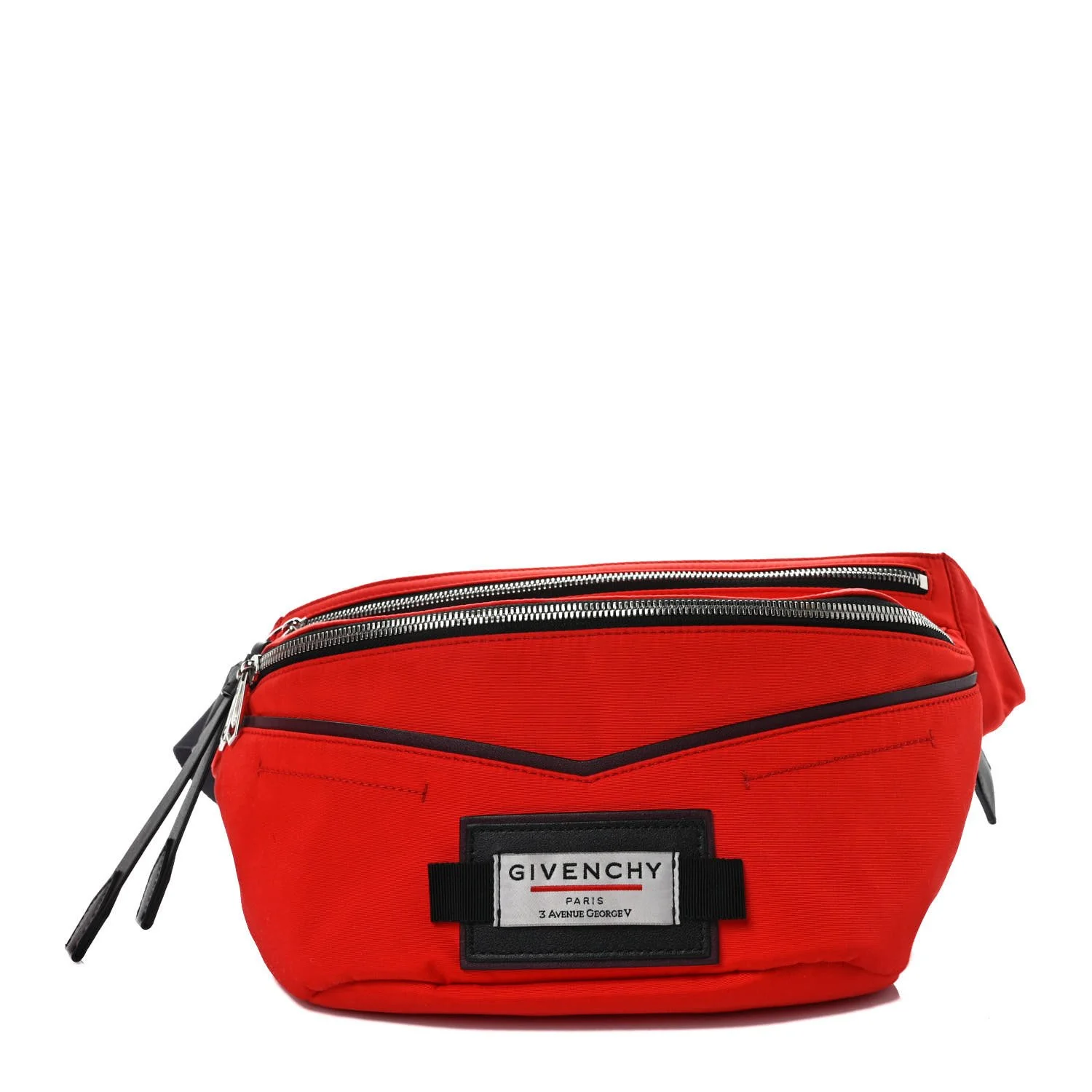 Givenchy Red & Black Large Belt Bag – Authentic Designer Streetwear