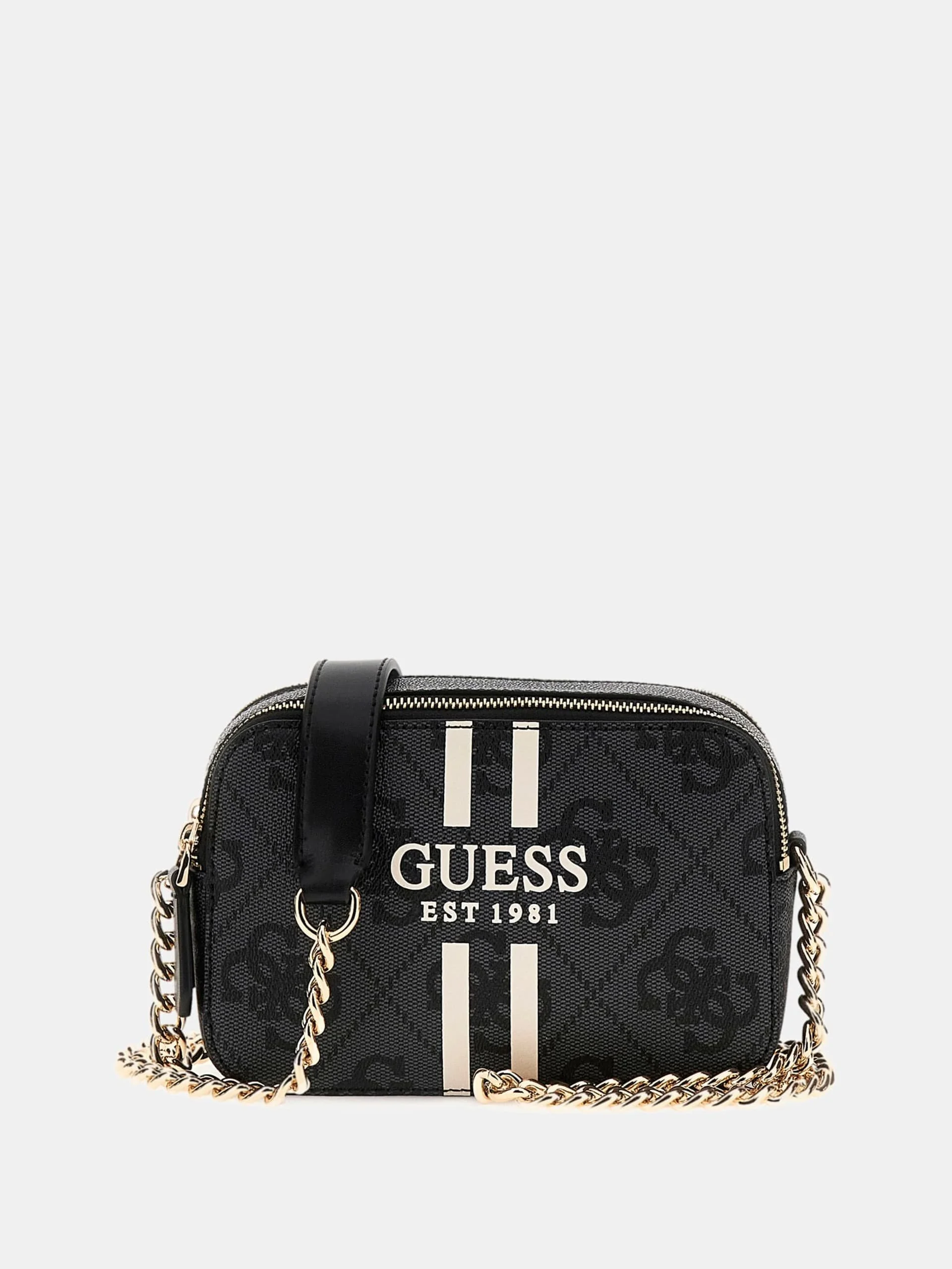 Guess Women's Grey Shoulder Bag - Stylish Fall/Winter Accessory