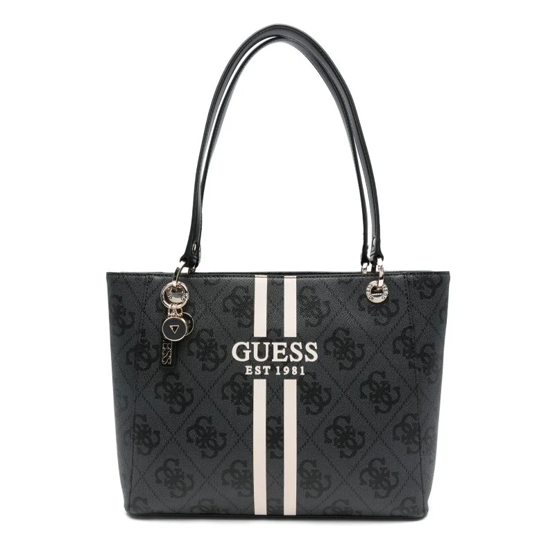 Guess Women’s Grey Printed Handbag with Zip Closure – Fall/Winter Collection