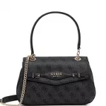 Guess Women's Grey PU Compact Shoulder Bag
