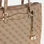 Guess Women's Beige Print Tote Bag