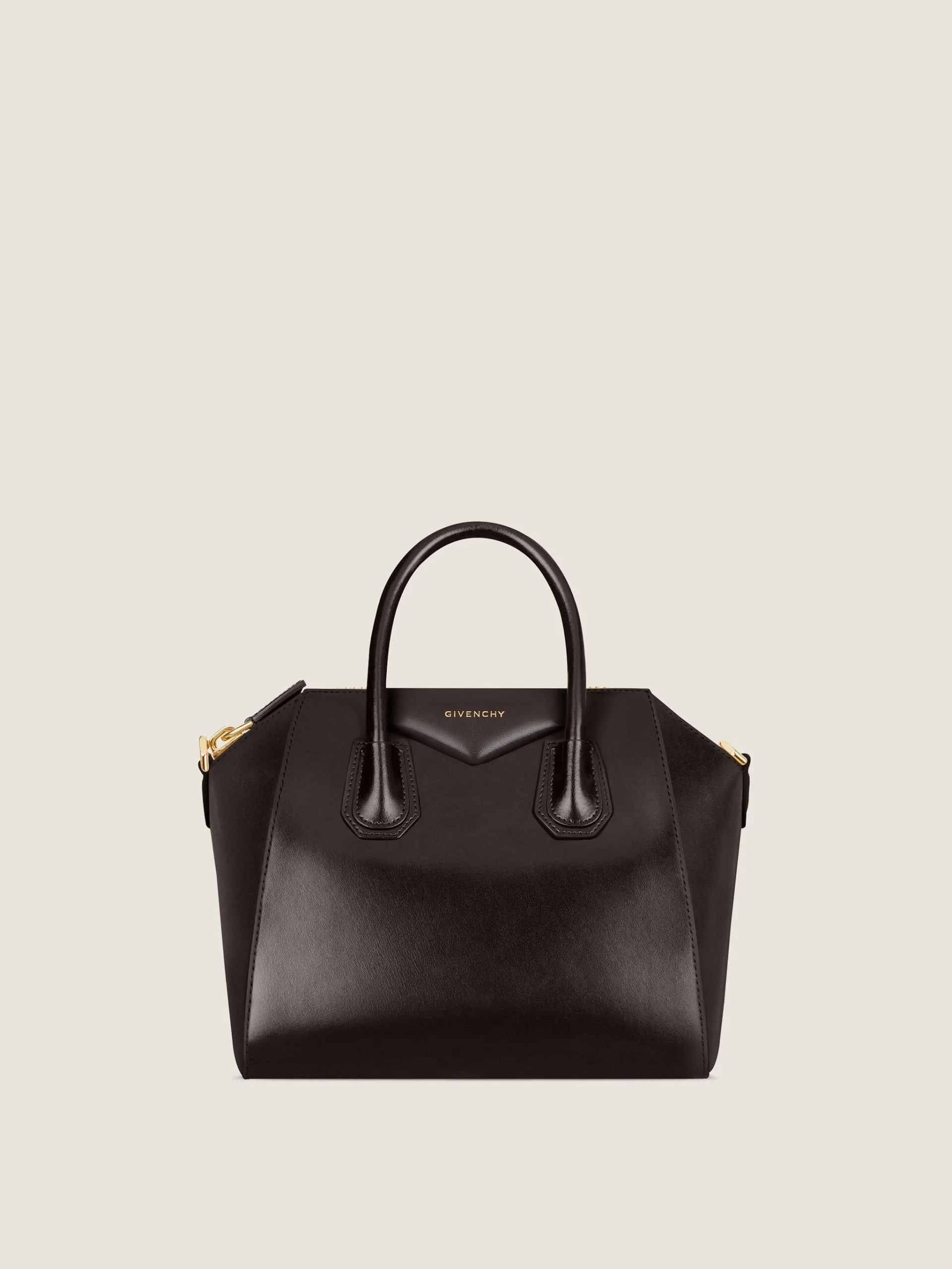 Givenchy Small Antigona Handbag in Glossy Calfskin Leather