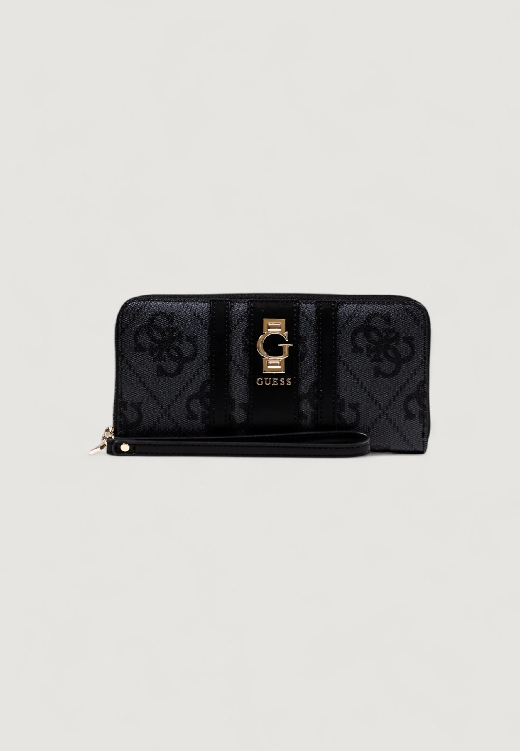 Guess Women's Grey Print Zip Around Wallet