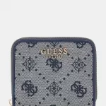 Guess Women's Blue Zip Wallet with Inside Compartments – Fall/Winter