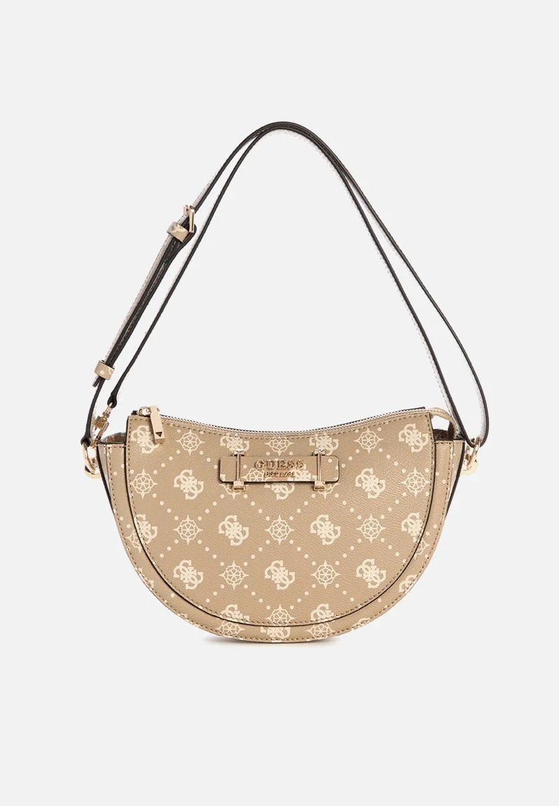 Guess Women's Beige Printed Shoulder Bag - Chic & Versatile