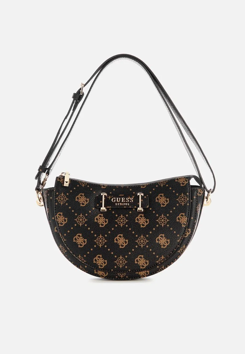 Guess Women's Brown Printed Shoulder Bag