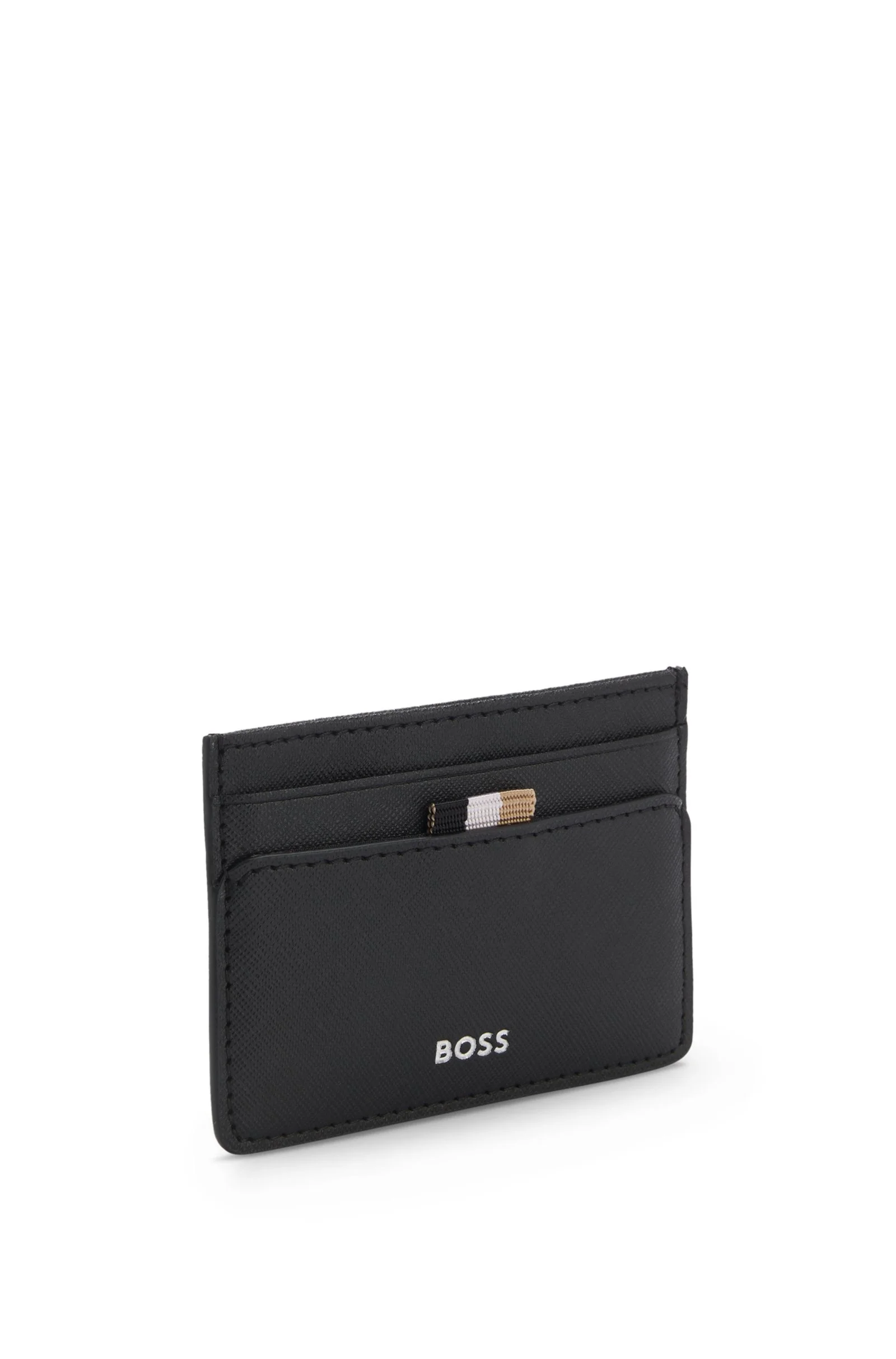 Boss Men's Black Leather Wallet - Stylish and Functional