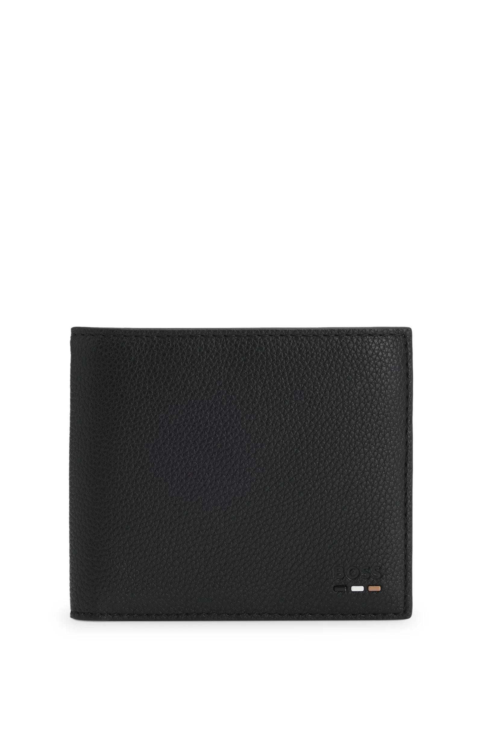 Boss Men's Blue Bi-Fold Wallet with Inside Compartments