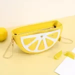 Fruit-Inspired PU Leather Shoulder Bag