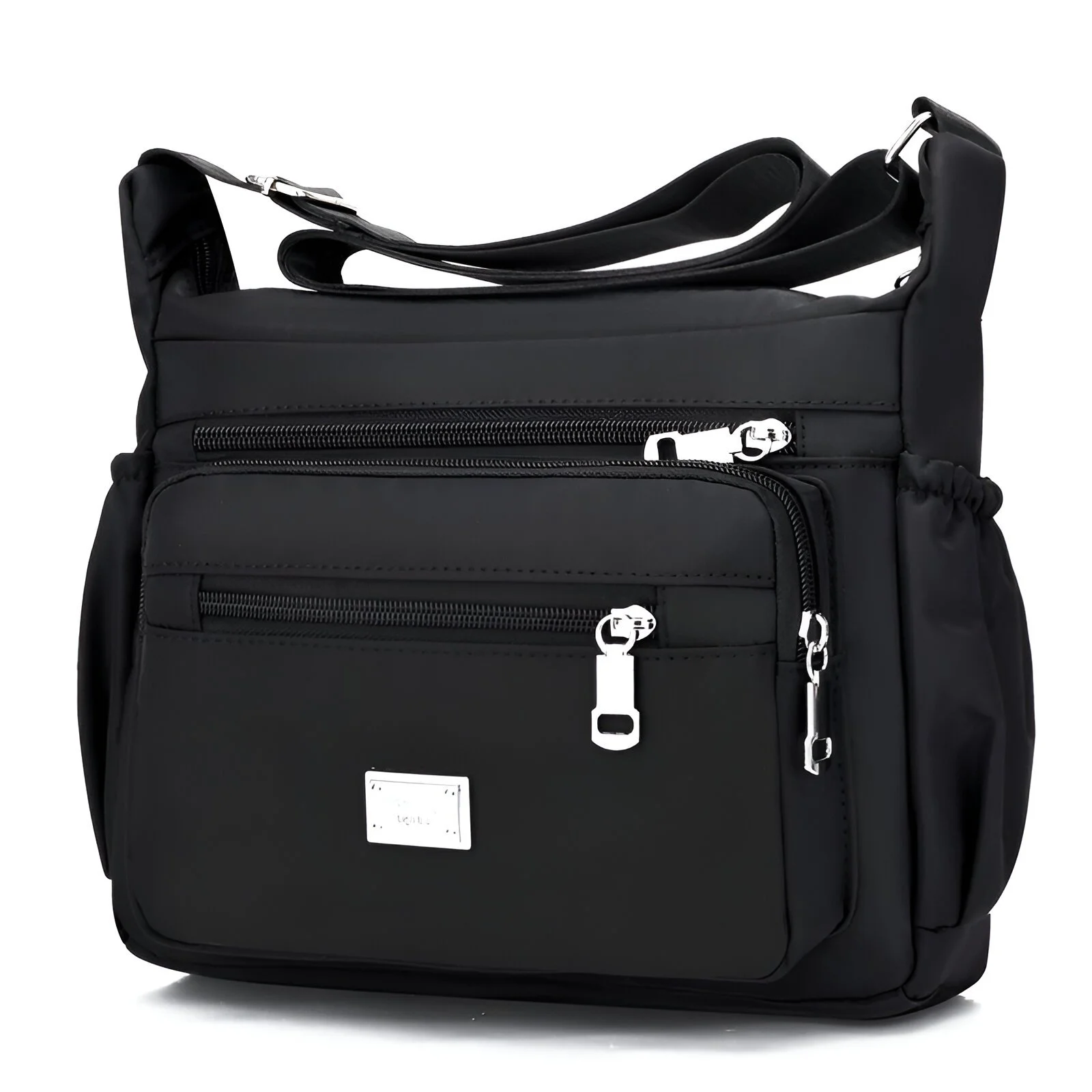 Large Capacity Nylon Canvas Shoulder Bag – Lightweight Casual Crossbody