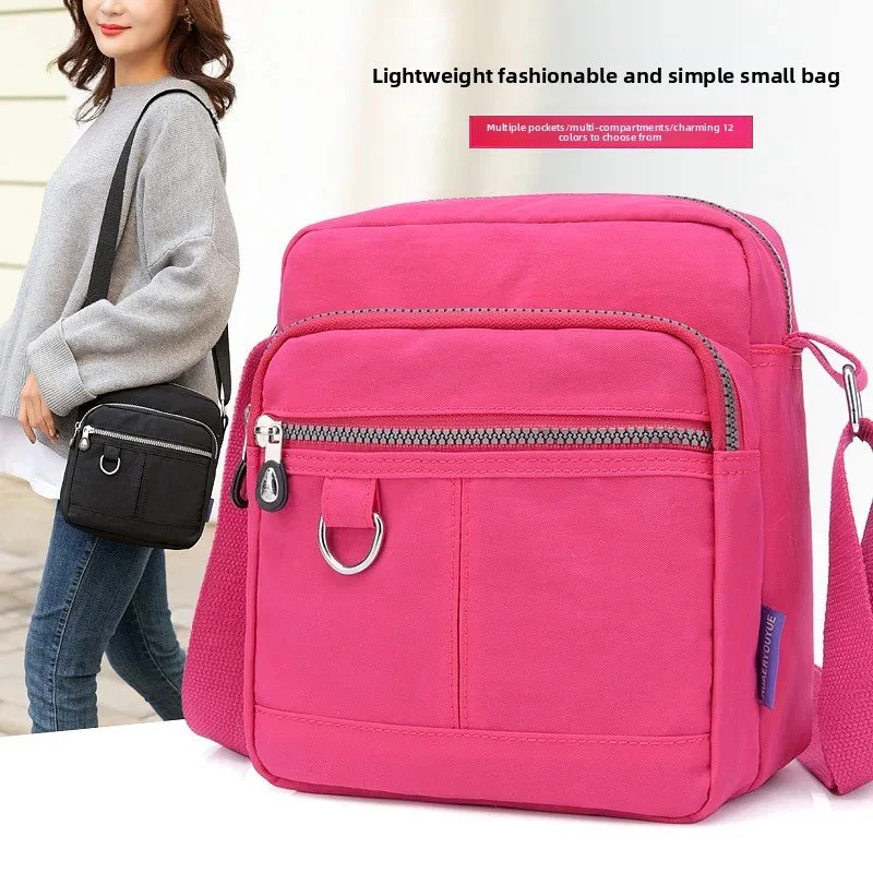 Vintage Waterproof Nylon Crossbody Shoulder Bag