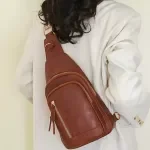 Elegant Women's PU Leather Sling Bag – Chic Crossbody Shoulder Purse
