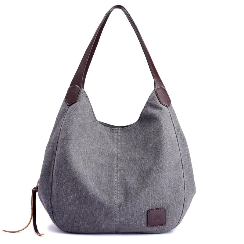 Canvas Shoulder Bag – Large Capacity Casual Tote Handbag