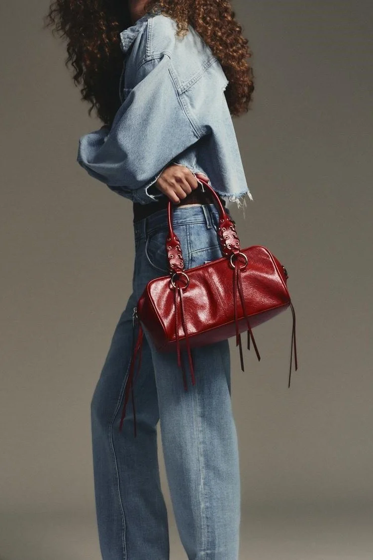 Crackled Bowling Tote Bag