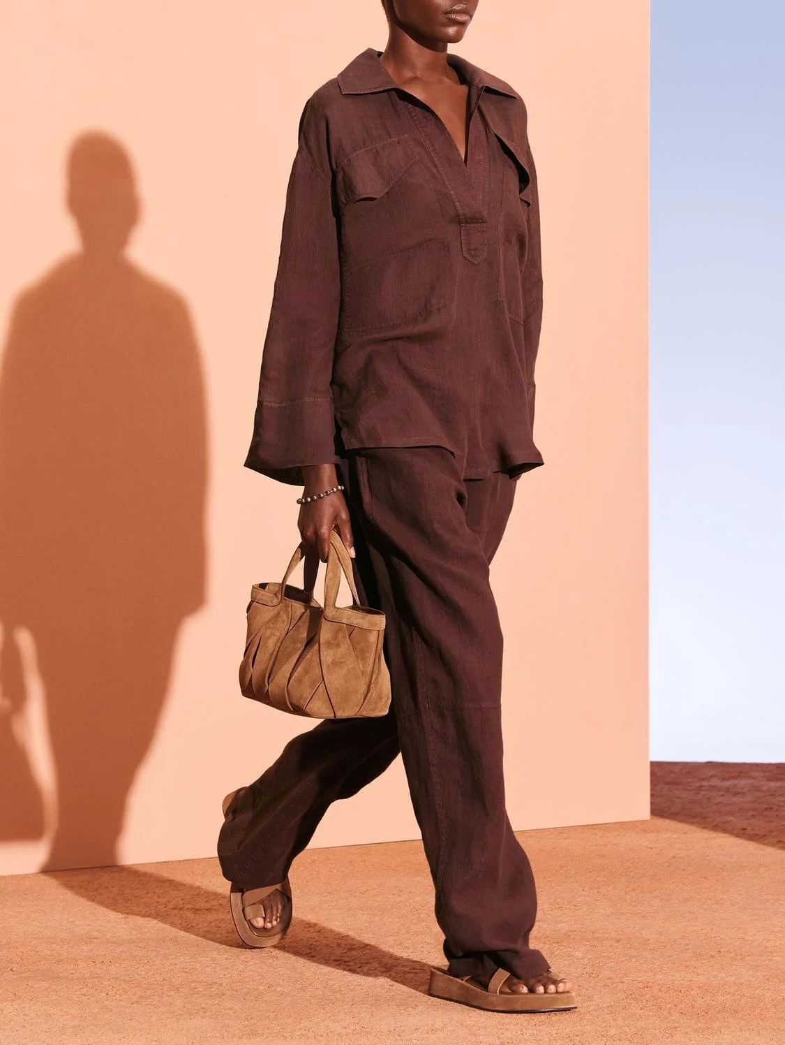 Women's Luxury Mini Suede Shopper Bag