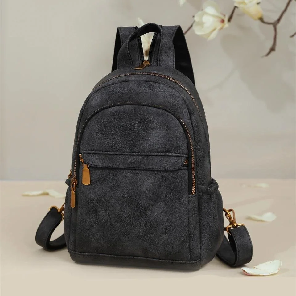 Stylish Leather Daypack