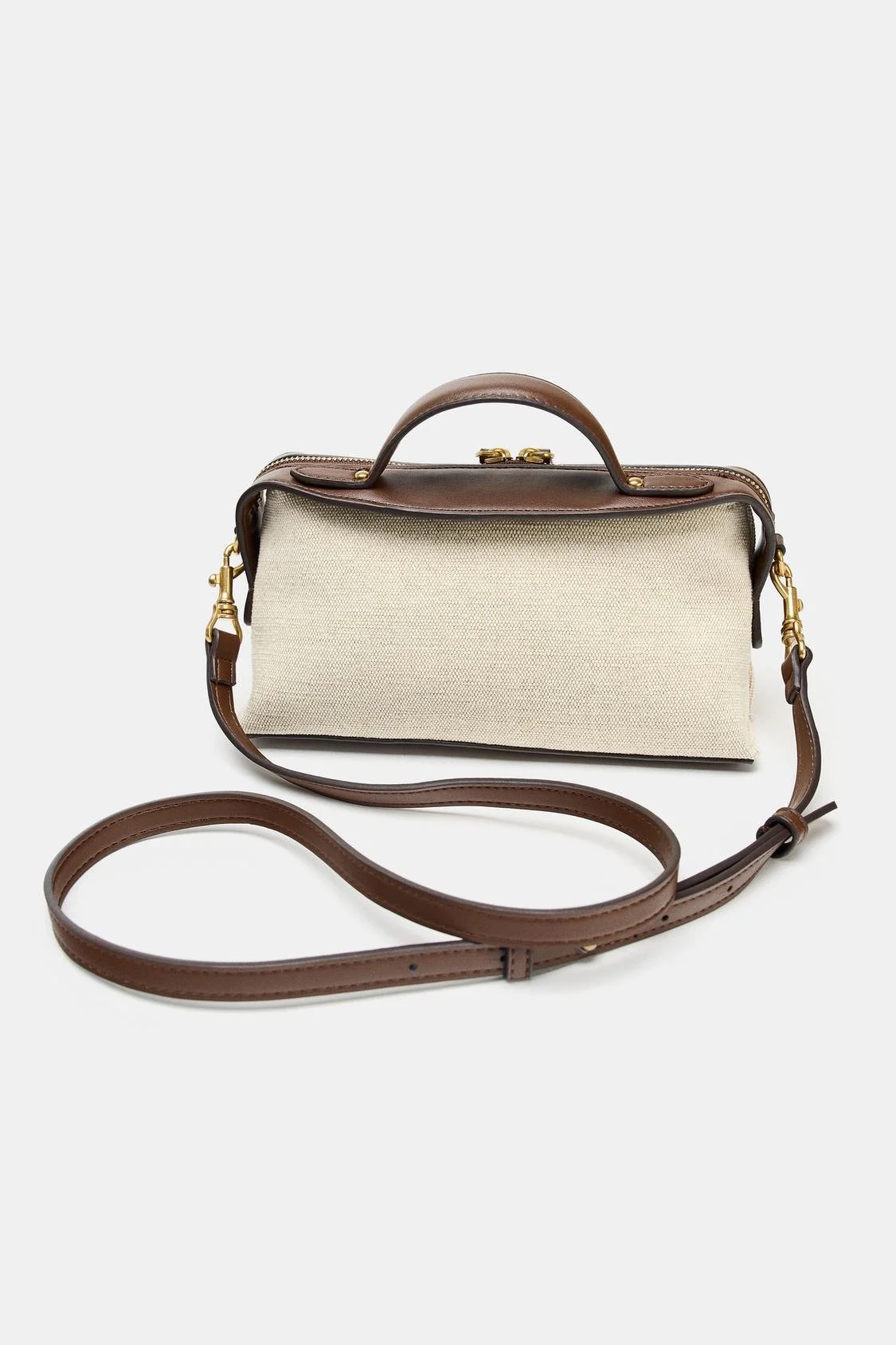 Women's Luxury Oblong Canvas City Bag - Chic Everyday Tote & Crossbody