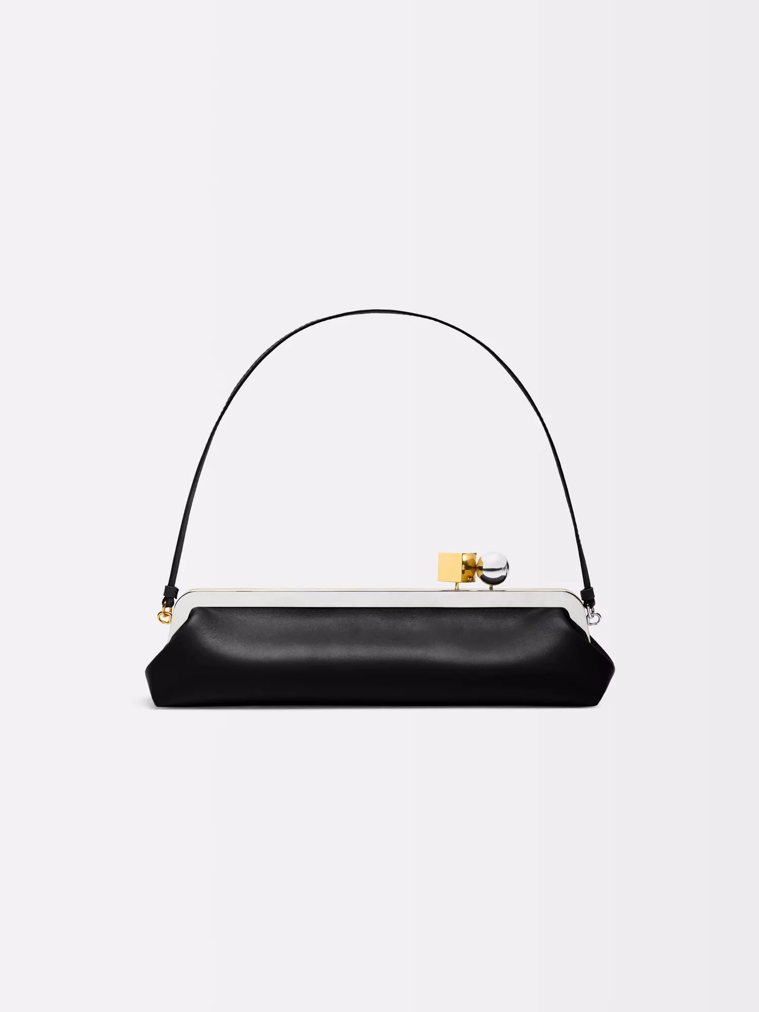 Elegant Long Clutch Bag with Removable Shoulder Strap