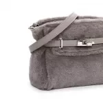 Luxury Faux Fur Bucket Shoulder Bag with Crossbody Strap – Women’s Winter Handbag