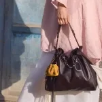 Elegant Luxury Crossbody Bucket Bag for Women – Chic Solid Color Shoulder Purse