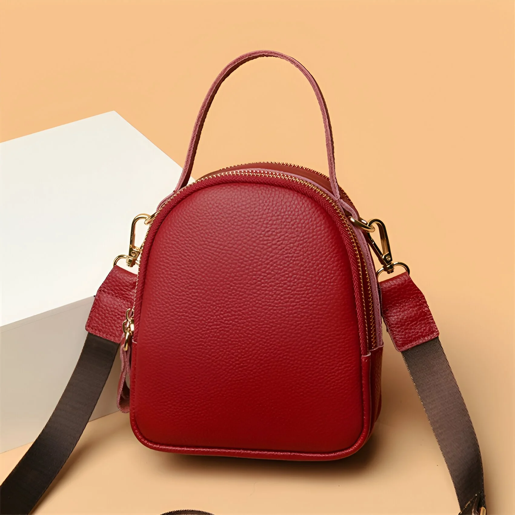 Luxury Genuine Leather Women's Crossbody Shoulder Bag