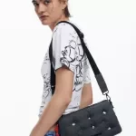 Desigual Women’s Black Cotton Shoulder & Handbag