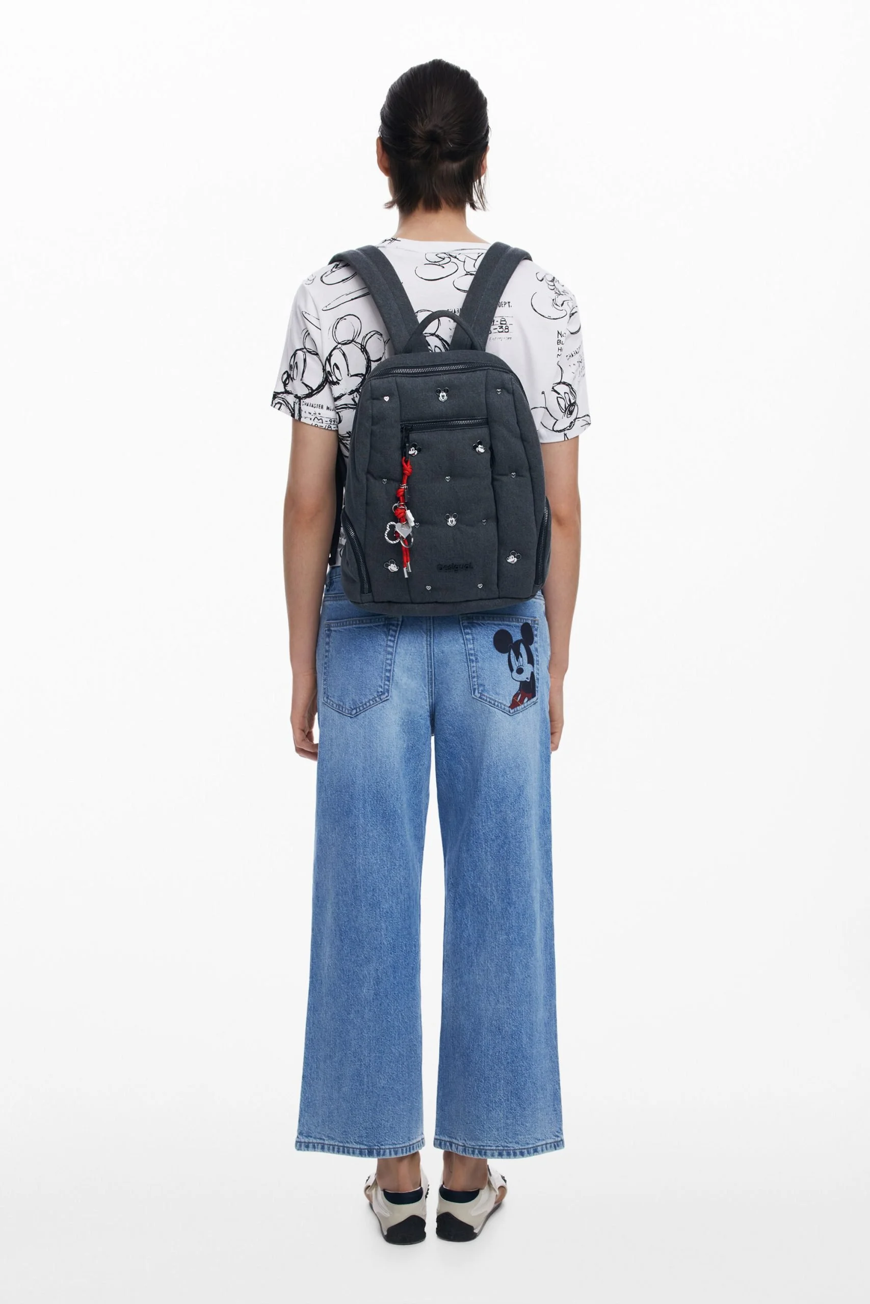 Desigual Women’s Grey Cotton Rucksack