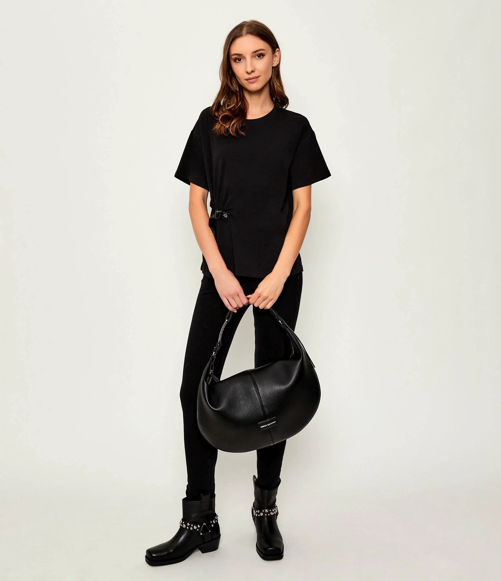 Armani Exchange Women's Black Zip Tote Bag – Winter Collection