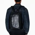 Armani Exchange Men's Black Rucksack – Stylish Winter Backpack
