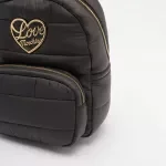 Love Moschino Women’s Black Nylon Rucksack – Stylish Winter Backpack