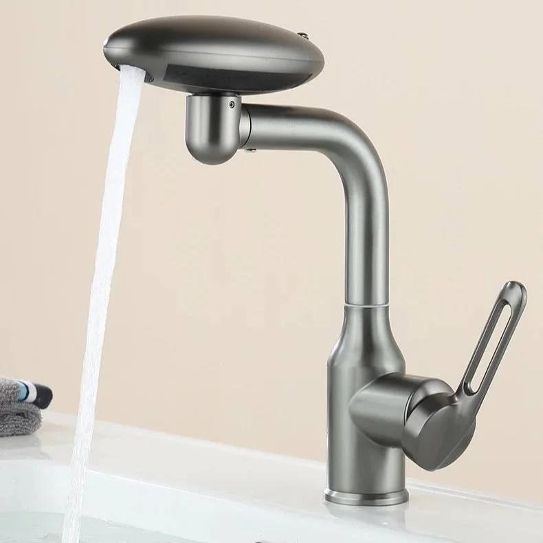 360° Swivel Stainless Steel Faucet for Bathroom Sink