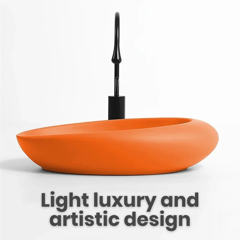 Luxury Nordic Oval Ceramic Countertop Basin