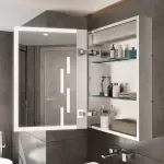 LED Lighted Medicine Cabinet with Anti-Fog, Adjustable Colors & Aluminum Alloy Frame